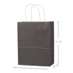 Hallmark 10.7" 12-Pack Assorted Kraft Paper Gift Bags -Featured Home Stores 10.7 Prints and Solids 12Pack Assorted Gift Bags 5EGB6051 03