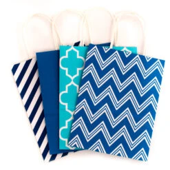 Hallmark 10.7" 12-Pack Assorted Kraft Paper Gift Bags -Featured Home Stores 10.7 Prints and Solids 12Pack Assorted Gift Bags 5EGB6051 05