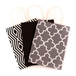 Hallmark 10.7" 12-Pack Assorted Kraft Paper Gift Bags -Featured Home Stores 10.7 Prints and Solids 12Pack Assorted Gift Bags 5EGB6051 07