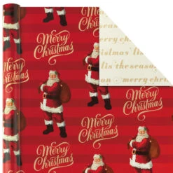 Hallmark Red And Gold 3-Pack Reversible Christmas Wrapping Paper, 120 Sq. Ft. 9 Hallmark Red And Gold 3-Pack Reversible Christmas Wrapping Paper, 120 Sq. Ft. -Featured Home Stores 3Pack Red and Gold Reversible Christmas Wrapping Paper 5JXW1029 04