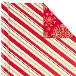 Hallmark Red And Gold 3-Pack Reversible Christmas Wrapping Paper, 120 Sq. Ft. 10 Hallmark Red And Gold 3-Pack Reversible Christmas Wrapping Paper, 120 Sq. Ft. -Featured Home Stores 3Pack Red and Gold Reversible Christmas Wrapping Paper 5JXW1029 05