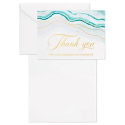 Hallmark Abstract Waves Boxed Blank Sympathy Thank-You Notes, Pack Of 20 8 Hallmark Abstract Waves Boxed Blank Sympathy Thank-You Notes, Pack Of 20 -Featured Home Stores Abstract Waves Boxed Blank Sympathy ThankYou Notes 5STZ1101 03