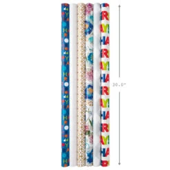 Hallmark All Occasions Wrapping Paper Rolls, 6 Pack -Featured Home Stores All Occasions Wrapping Paper Rolls 6 Pack 5JXW1745 03