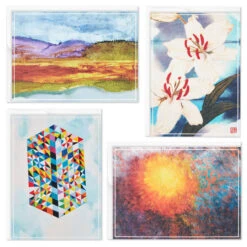Hallmark ArtLifting Nature And Abstracts Blank Note Cards Assortment, Box Of 24 -Featured Home Stores ArtLifting Nature Art Assorted Boxed Blank Cards 3SOM1334 03