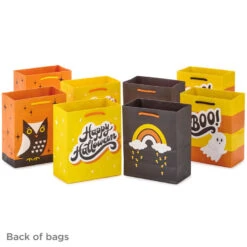 Hallmark 6.5" Assorted 8-Pack Happy Halloween Small Gift Bags -Featured Home Stores Assorted Happy Halloween Small Gift Bags 5HGB1879 07