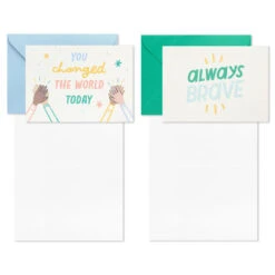 Hallmark Little World Changers™ Assorted Blank Note Cards In Caddy, Pack Of 24 -Featured Home Stores Assorted Kids Blank Note Cards in Caddy 3SOM1188 03