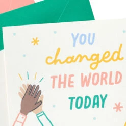 Hallmark Little World Changers™ Assorted Blank Note Cards In Caddy, Pack Of 24 -Featured Home Stores Assorted Kids Blank Note Cards in Caddy 3SOM1188 05