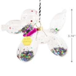 Signature Balloon Dog Premium Glass Hallmark Ornament -Featured Home Stores Balloon Animal Dog Premium Glass Christmas Ornament 1HDL2168 03
