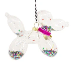 Signature Balloon Dog Premium Glass Hallmark Ornament -Featured Home Stores Balloon Animal Dog Premium Glass Christmas Ornament 1HDL2168 06
