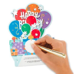 Hallmark Balloon Bouquet Boxed Pop-Up Birthday Cards, Pack Of 8 -Featured Home Stores Balloon Bouquet Boxed Birthday Cards 5STZ1173 06