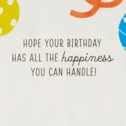 Hallmark All The Happiness Snow Globe Musical 3D Birthday Card With Motion -Featured Home Stores Balloons Snow Globe Musical Motion 3DBirthday Card 1299WDR1212 03