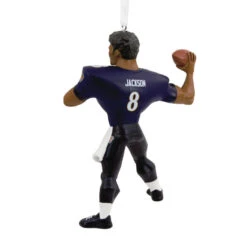 NFL Baltimore Ravens Lamar Jackson Hallmark Ornament -Featured Home Stores Baltimore Ravens Lamar Jackson Christmas Ornament 1OSL2097 05