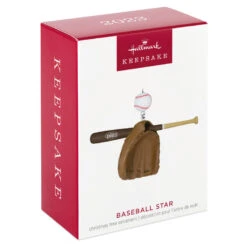 Hallmark Baseball Star 2023 Ornament 9 Hallmark Baseball Star 2023 Ornament -Featured Home Stores Baseball Bat Glove and Ball Keepsake Ornament 1399QGO2697 04