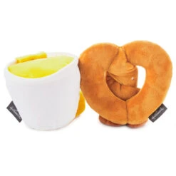 Hallmark Better Together Pretzel And Cheese Dip Magnetic Plush, 5" -Featured Home Stores Better Together Pretzel and Cheese Dip Magnetic Plush 1KID2093 03