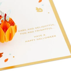 Hallmark Fun And Frightful 3D Pop-Up Halloween Card -Featured Home Stores Black Cat on Pumpkins 3D PopUp Halloween Card 1299IEH1003 03