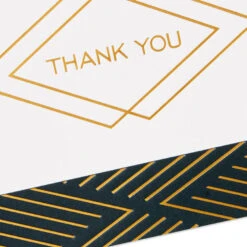 Hallmark Black And Gold Bulk Blank Thank-You Notes, Pack Of 50 -Featured Home Stores Black and Gold Bulk Blank ThankYou Notes Assortment 1399WTU3882 05