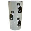 E&S Pets Tuxedo Cat Stainless Steel Tumbler, 20 Oz.
