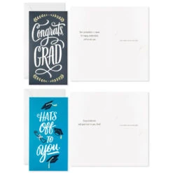Hallmark Sophisticated Assorted Money Holder Graduation Cards, Pack Of 36 -Featured Home Stores Blue Black Money Holder Graduation Cards Assortment 5GEY1002 05