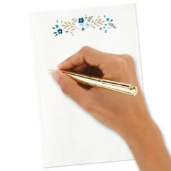 Hallmark Blue Floral Stationery Set, Box Of 20 -Featured Home Stores Blue Floral Stationery Set 1499STN1140 04