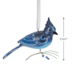 Hallmark The Beauty Of Birds Steller's Jay Ornament -Featured Home Stores Blue Jay Bird Keepsake Ornament 1799QXR8057 03