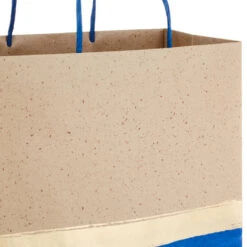 Hallmark 13" Blue And Kraft Paper 6-Pack Gift Bag -Featured Home Stores Blue and Kraft Paper 6Pack Large Gift Bags 5EGB6399 05