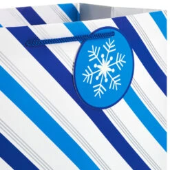 Hallmark Blue And Silver 8-Pack Holiday Gift Bags, Assorted Sizes And Designs 9 Hallmark Blue And Silver 8-Pack Holiday Gift Bags, Assorted Sizes And Designs -Featured Home Stores Blue and Silver Holiday Gift Bags Bulk Pack XGB4895 04