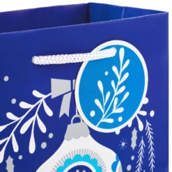 Hallmark Blue And Silver 8-Pack Holiday Gift Bags, Assorted Sizes And Designs 11 Hallmark Blue And Silver 8-Pack Holiday Gift Bags, Assorted Sizes And Designs -Featured Home Stores Blue and Silver Holiday Gift Bags Bulk Pack XGB4895 06