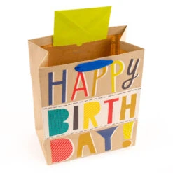 Hallmark Bold Birthday 3-Pack Assorted Gift Bags With Tissue -Featured Home Stores Bold Birthday 3Pack Small and Large Gift Bags Tissue 5EGB6054 05