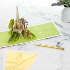 Hallmark Bonjour Eiffel Tower 3D Pop-Up Hello Card -Featured Home Stores Bonjour Eiffel Tower 3D PopUp Hello Card 1299LAD9664 08