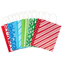 Hallmark 13" Bright Fun 12-Pack Assorted Christmas Gift Bags 13 Hallmark 13" Bright Fun 12-Pack Assorted Christmas Gift Bags -Featured Home Stores Bright Fun 12 Assorted Large Christmas Gift Bags 5XGB2812 04