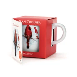 Cardinal And Holly Mug And Matching Card -Featured Home Stores Cardinal Mug on Holly Branch With Card 2020220253 03