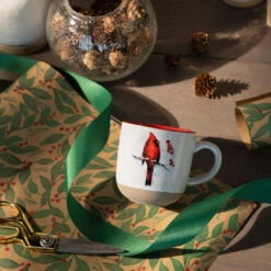 Cardinal And Holly Mug And Matching Card -Featured Home Stores Cardinal Mug on Holly Branch With Card 2020220253 04
