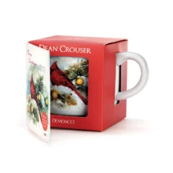 Cardinal On Snow Frosted Branch Mug And Matching Card -Featured Home Stores Cardinal on Frosted Branch Mug With Card 2020220252 03