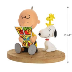 Hallmark The Peanuts® Gang Sunday Morning Funnies Ornament -Featured Home Stores Charlie Brown Reading Comics Keepsake Ornament 2199QXI7039 03