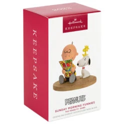 Hallmark The Peanuts® Gang Sunday Morning Funnies Ornament -Featured Home Stores Charlie Brown Reading Comics Keepsake Ornament 2199QXI7039 04