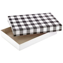Hallmark Checks And Plaids 12-Pack Designed Shirt Boxes -Featured Home Stores Checks and Plaids 12Pack Designed Shirt Boxes 5XBC1124 04