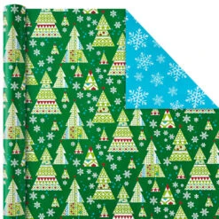 Hallmark Christmas Cheer 4-Pack Reversible Wrapping Paper Assortment, 150 Sq. Ft. -Featured Home Stores Christmas Cheer Assortment Reversible Wrapping Paper 5JXW1736 05