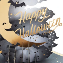 Hallmark Crescent Moon 3-D Pop-Up Halloween Card -Featured Home Stores Crescent Moon and Bats 3D PopUp Halloween Card 1299IEH3001 04