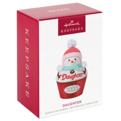 Hallmark Daughter Cupcake 2023 Ornament -Featured Home Stores Daughter Snowman Cupcake 2023 Keepsake Ornament 1399QGO2539 04
