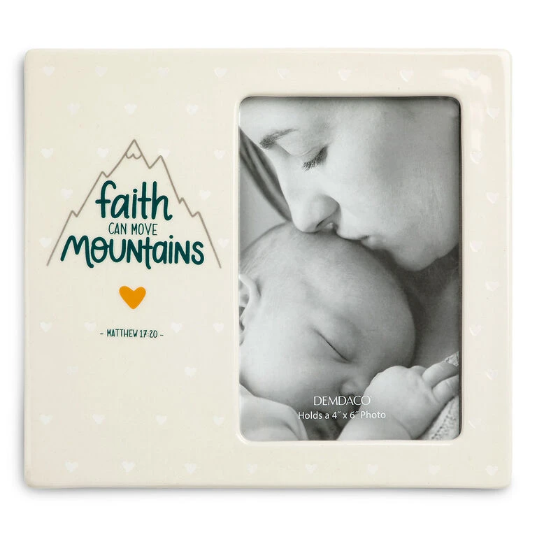 Demdaco Faith Can Move Mountains Picture Frame, 4x6 1 Demdaco Faith Can Move Mountains Picture Frame, 4x6