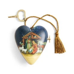 Featured Home Stores 14 Demdaco O Holy Night Musical Art Heart With Stand