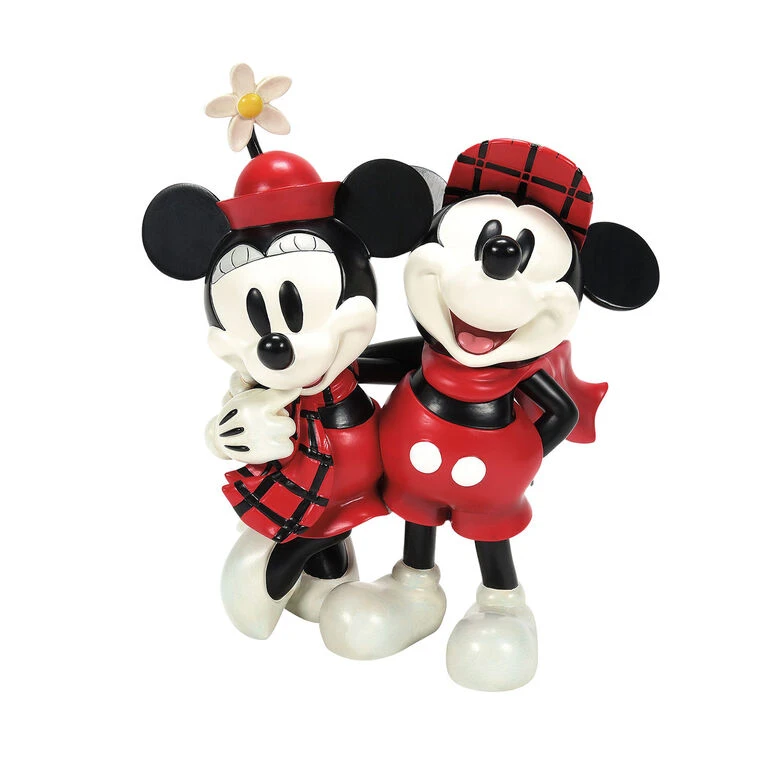 Enesco Disney Christmas Mickey And Minnie 2023 Figurine, 4" 1 Enesco Disney Christmas Mickey And Minnie 2023 Figurine, 4"