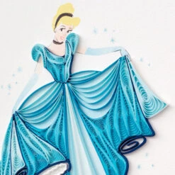 Hallmark Disney Princess Cinderella You Sparkle Quilled Paper Handmade Card -Featured Home Stores Disney Cinderella Quilled Paper Handmade Card for Her 1299LAD2856 04
