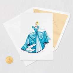 Hallmark Disney Princess Cinderella You Sparkle Quilled Paper Handmade Card -Featured Home Stores Disney Cinderella Quilled Paper Handmade Card for Her 1299LAD2856 05