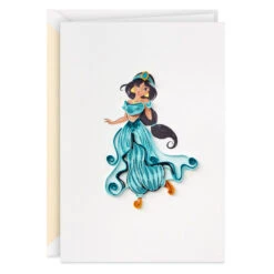Hallmark Disney Princess Jasmine Magical Day Quilled Paper Handmade Card