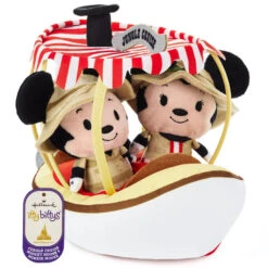 Hallmark Itty Bittys® Walt Disney World 50th Anniversary Jungle Cruise Mickey And Minnie Plush, Set Of 3 -Featured Home Stores Disney Jungle Cruise Boat Mickey and Minnie itty bittys 1KDD2118 05