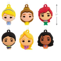 Mini Disney Princess Shatterproof Hallmark Ornaments, Set Of 6 -Featured Home Stores Disney Princess Miniature Christmas Ornaments Set of 6 2HCM6131 03