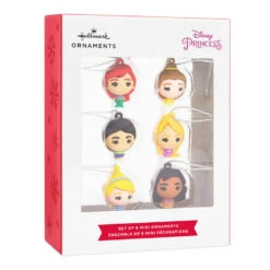 Mini Disney Princess Shatterproof Hallmark Ornaments, Set Of 6 -Featured Home Stores Disney Princess Miniature Christmas Ornaments Set of 6 2HCM6131 04