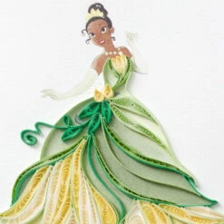 Hallmark Disney The Princess And The Frog Tiana Happy Wish Quilled Paper Handmade Card -Featured Home Stores Disney Princess and the Frog Tiana Quilled Paper Card 1299LAD2855 04