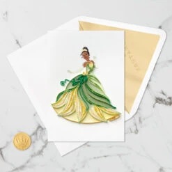 Hallmark Disney The Princess And The Frog Tiana Happy Wish Quilled Paper Handmade Card -Featured Home Stores Disney Princess and the Frog Tiana Quilled Paper Card 1299LAD2855 05